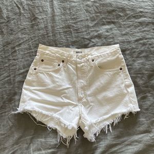 Agolde parker denim shorts